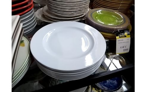 ASSIETTE BLANCHE LOT DE 7