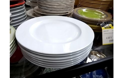 ASSIETTE BLANCHE LOT DE 7