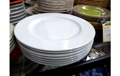 ASSIETTE BLANCHE LOT DE 7