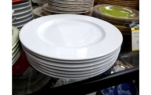 ASSIETTE BLANCHE LOT DE 7