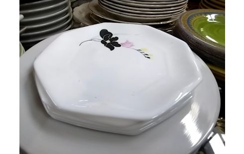 ASSIETTE DESSERT ARCOPAL LOT DE 5