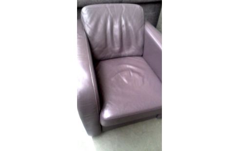 SILLÓN DE CUERO CLUB PARDO MALVA CUERO