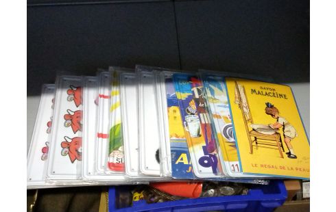 DECORATION MINI PLAQUE METAL 15×20