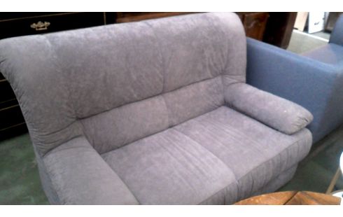 FAUTEUIL 2 PLACES GRIS MICROFIBRE