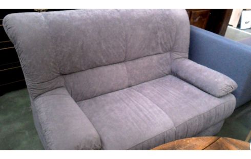 FAUTEUIL 2 PLACES GRIS MICROFIBRE