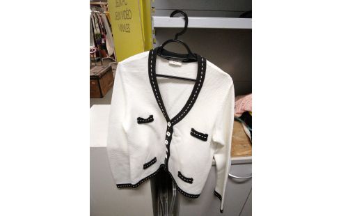 GILET WEILL BLANC NOIR