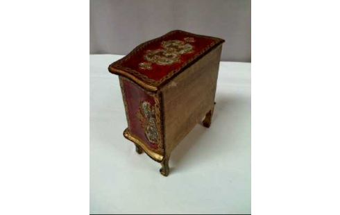 SCHMUCKKASTEN HOLZ 3-SCHUBL. VINTAGE