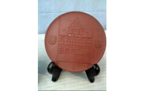 PORZELLAN-MEDAILLEN <MEISSEN> 2ER SET