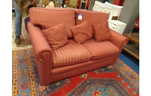 CANAPE TISSU ROUGE BRIQUE