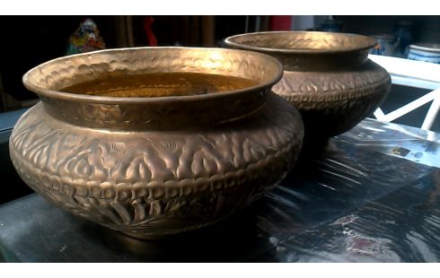 POT DE FLEURS CUIVRE L UNITE GRAND