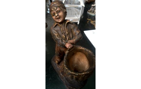 STATUE PLATRE ENFANT MET, , BANETTE