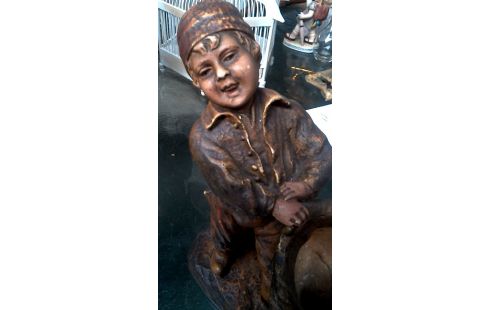 STATUE PLATRE ENFANT MET, , BANETTE