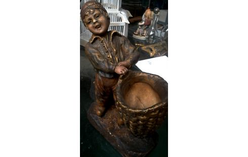 STATUE PLATRE ENFANT MET, , BANETTE