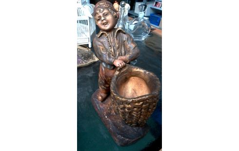 STATUE PLATRE ENFANT MET, , BANETTE