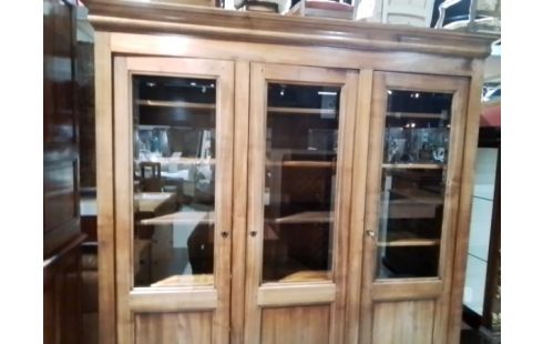 BIBLIOTHEQUE MERISIER 3P VITREES