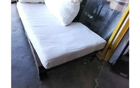 BANQUETTE BAMBOU 3 PLACES COUSSINS