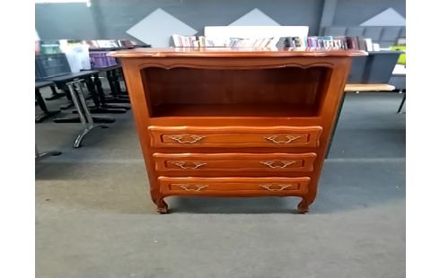 MEUBLE D'APPOINT Merisier style lxv 3 tiroirs 1 niche