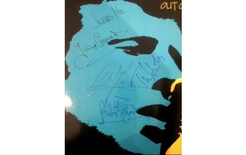 SCHALLPLATTE SIGNIERT <OUT OF THE BLUE>