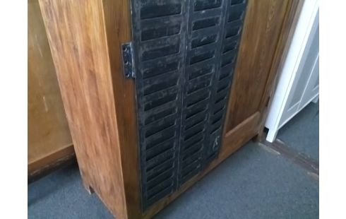 ARMOIRE 2P STYLE INDUS AVEC 1 PORTE FER