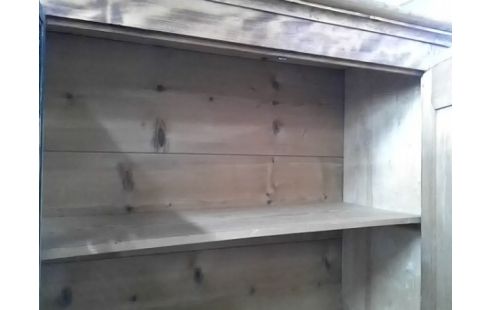 ARMOIRE 2P STYLE INDUS AVEC 1 PORTE FER