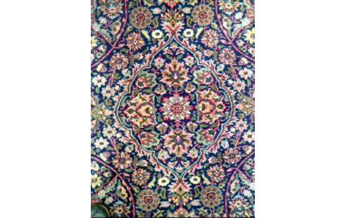 TEPPICH ORIENTALISCH BLAU/VIOLETT FLORAL