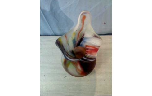 VASE GLAS BUNT MURANOSTIL MATT