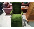 FAUTEUIL RELAX VELOUR VERT