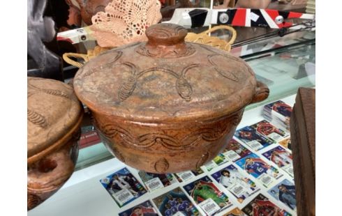 COCOTTE RÉSINE MARRON GM