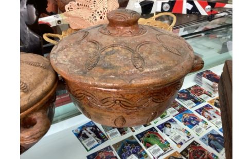 COCOTTE RÉSINE MARRON GM