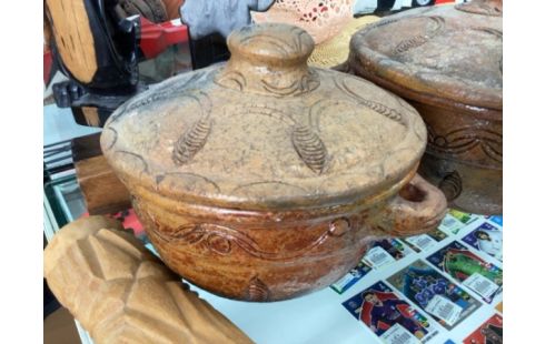 COCOTTE RÉSINE MARRON MM