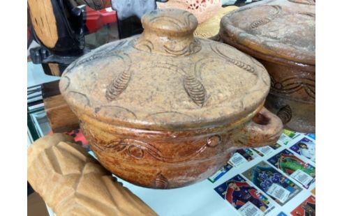 COCOTTE RÉSINE MARRON MM