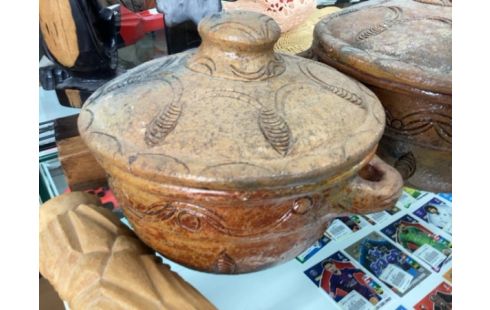 COCOTTE RÉSINE MARRON MM