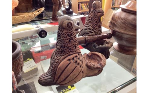 DECORATION STATUETTE BOIS OISEAU