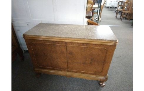 MEUBLE BAS 2 PORTES MARBRE BEIGE