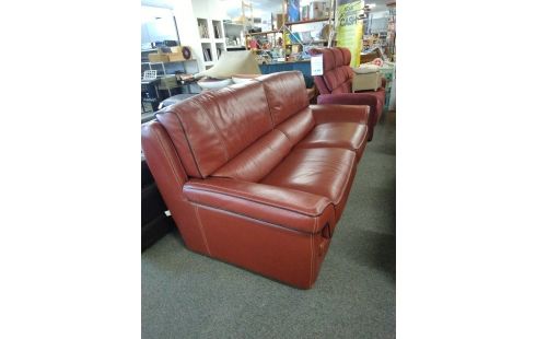 CANAPE CUIR 3 PLACES