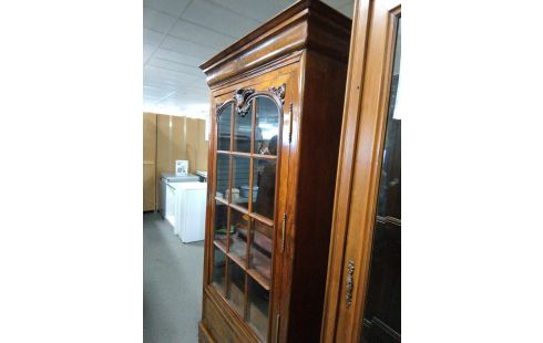 VITRINE NOYER 1 PORTE 1 TIROIR