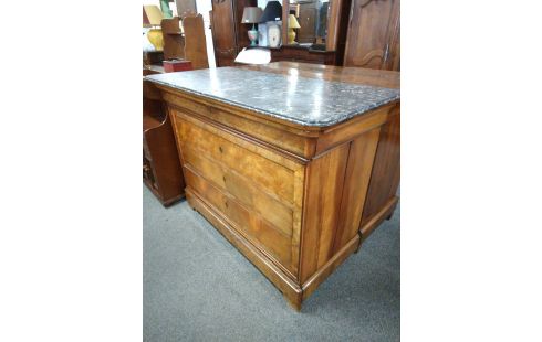 COMMODE LOUIS PHILIPPE MARBRE CASSÉ
