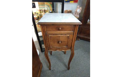 CHEVET ROCAILLE MARBRE BLANC