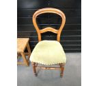 CHAISE LOUIS PHILIPPE ASSISE VERTE