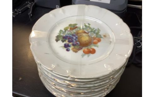 ASSIETTE DESSERT FRUITS X12