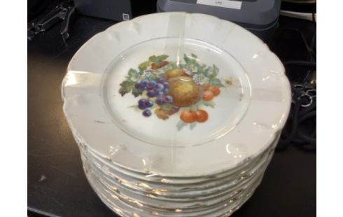 ASSIETTE DESSERT FRUITS X12