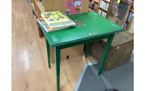 TABLE VERTE 1 TIROIR