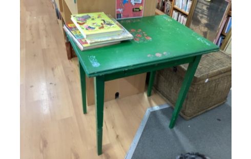 TABLE VERTE 1 TIROIR