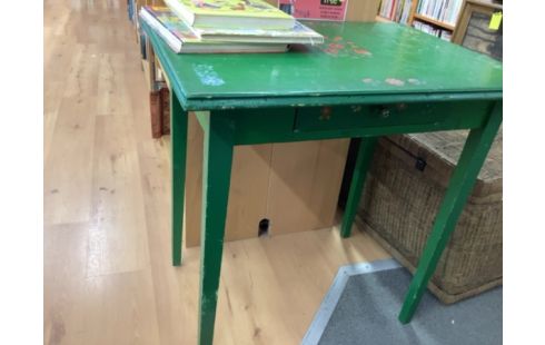 TABLE VERTE 1 TIROIR