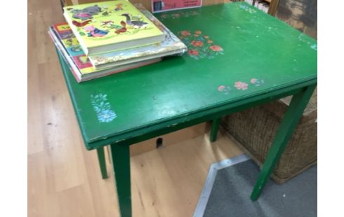 TABLE VERTE 1 TIROIR