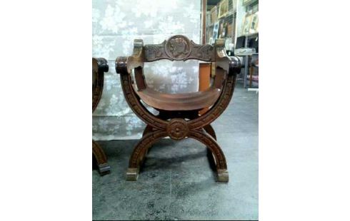 SCHERENSTUHL HOLZ/LED. VERZ. RITTER/WAPPEN