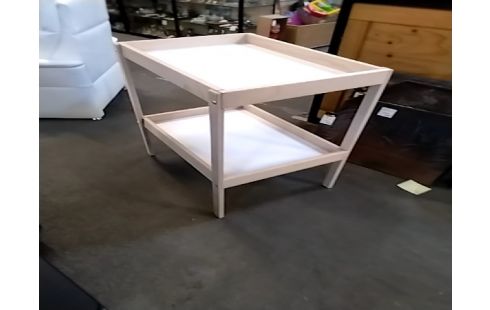 TABLE A LANGER BOIS BRUT ET BLANC 2 ETAGES