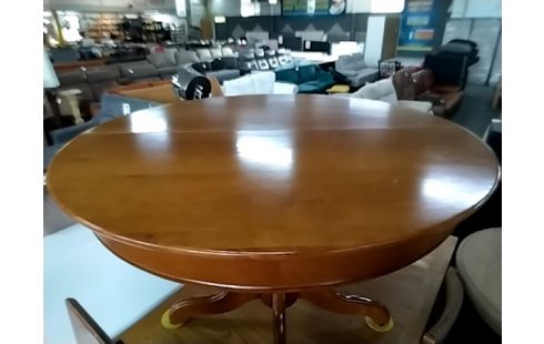 TABLE RONDE 2 ALLONGES MERISIER QUELQUES MARQUES