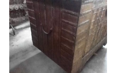 COFFRE DE MARIAGE RAJASTHAN MARQUETÉ METAL