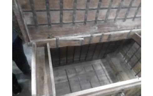 COFFRE DE MARIAGE RAJASTHAN MARQUETÉ METAL